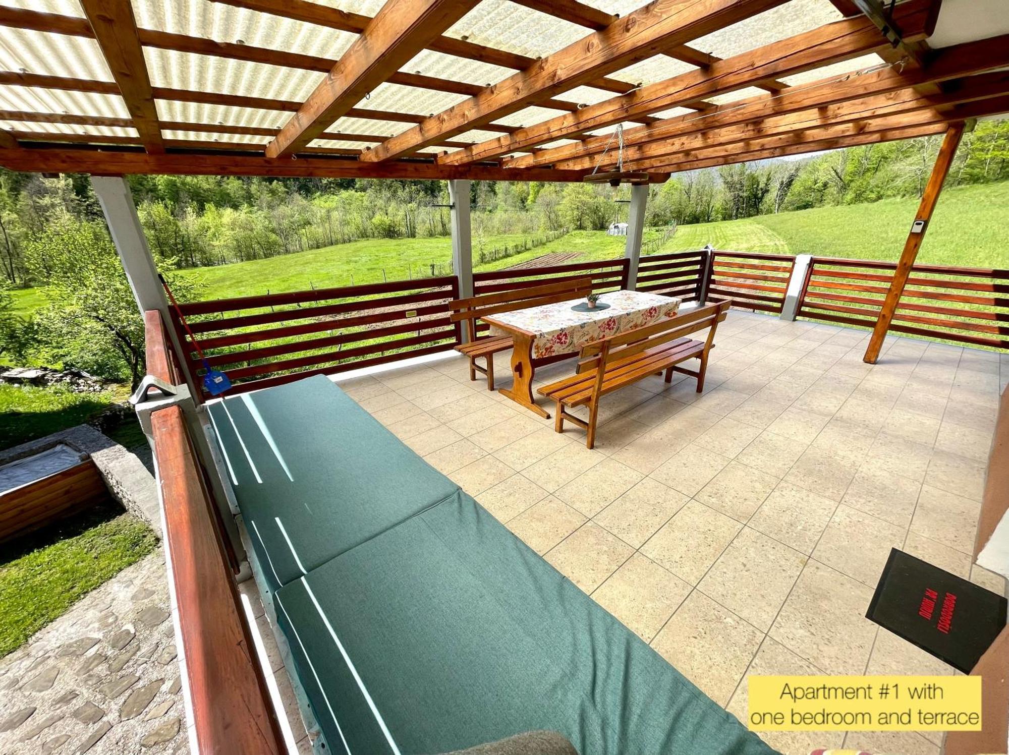 Hurja Apartments Kobarid Kültér fotó